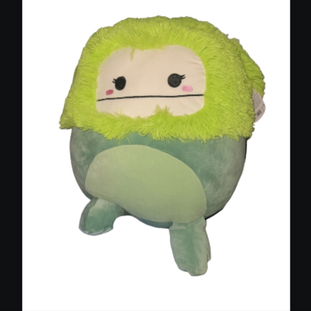 Squishmallows Official Kellytoys Plush 12 Inch Bren The Green Bigfoot Ultimate S